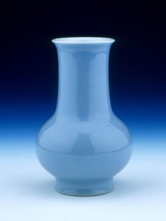 Clair de lune monochrome vase, Qing dynasty, China, 19th century. Artist: Unknown