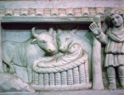 Early Christian Nativity Scene, 4th Century. Artist: Unknown