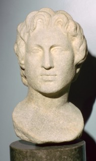 Roman copy of a lost Greek original bust of Alexander the Great, 350 BC. Artist: Unknown