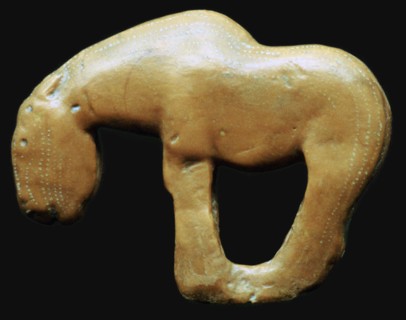 Neolithic amber horse. Artist: Unknown