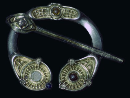 Pictish silver pennanular brooch, 8th century.