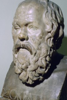 Bust of the Greek philosopher Socrates, 5th century BC. Artist: Unknown