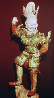 A tomb guardian or lokopala, protector of the dead, Tang dynasty, China, 618-906. Artist: Unknown