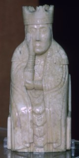 A Queen - The Lewis Chessmen, (Norwegian?), c1150-c1200. Artist: Unknown