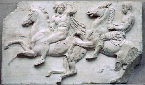 Part of the Elgin Marbles from the Parthenon, 5th century BC. Artist: Unknown