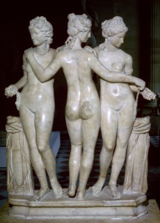 Statue of the three graces. Artist: Unknown