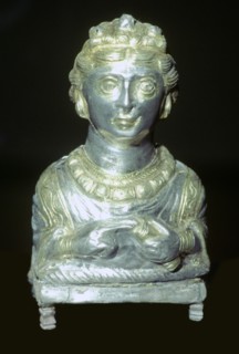 'Empress' pepper pot from the Hoxne hoard, Roman Britain, buried in the 5th century. Artist: Unknown