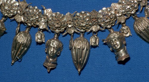 A gold necklace, possibly from the tomb of a priestess, 4th century BC. Artist: Unknown