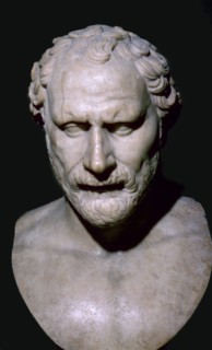 Bust of the Greek statesman Demosthenes, 4th century BC. Artist: Unknown