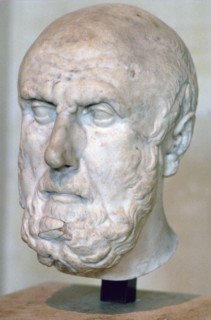 Bust of the Greek philosopher Chrysippus. Artist: Unknown
