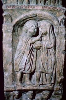 Roman relief of an oculist at work. Artist: Unknown
