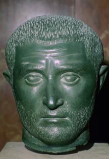 Bust of Trebonianus Gallus, 3rd century. Artist: Unknown