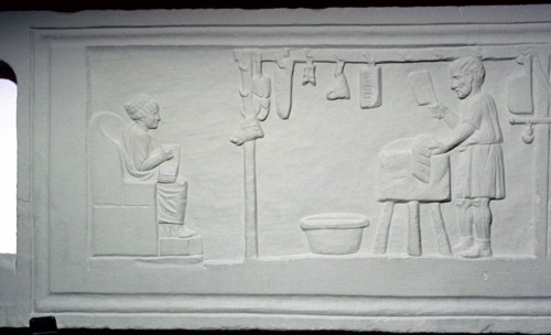 Roman relief of a butcher's shop. Artist: Unknown