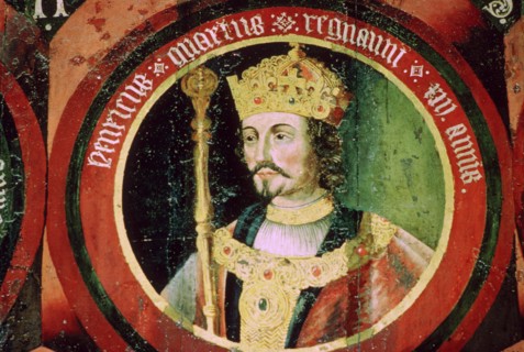 Stained glass image of King Henry IV. Artist: Unknown