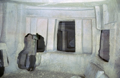 Mnajdra Temple complex on Malta. Artist: Unknown