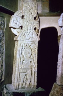 An Anglo-Scandinavian Cross showing a warrior, c.10th century. Artist: Unknown
