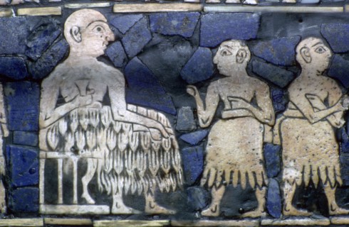 Detail of the Sumerian ruler from the Standard of Ur, about 2600-2400 BC.. Artist: Unknown