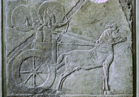 Relief of an Assyrian Chariot. Artist: Unknown