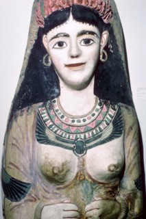 Mask of a woman, from Egypt, Roman Period, c100-c120. Artist: Unknown