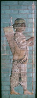 Persian enamelled brick archer, 6th century BC. Artist: Unknown