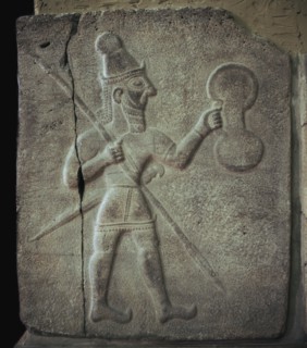 Relief of a Hittite warrior or war-god. Artist: Unknown