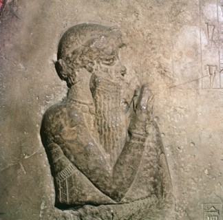 Tablet showing King Hammurapi at worship, First Dynasty of Babylon, about 1760-1750 BC. Artist: Unknown