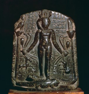 Egyptian stele showing the infant Horus, 4th century. Artist: Unknown