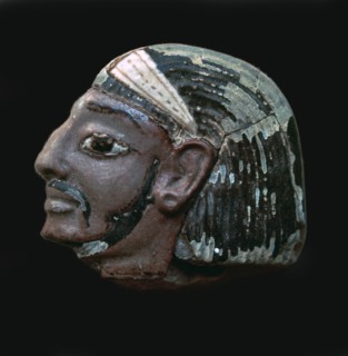 Egyptian glazed relief of a Hittite slave. Artist: Unknown