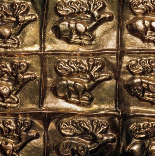 Detail of gold sheet from a Scythian quiver, 6th century Artist: Unknown