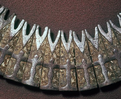 Detail of a Viking neck ornament. Artist: Unknown