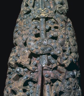 Detail of decorations from a Viking ship burial, 9th century. Artist: Unknown