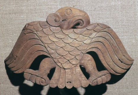 Scythian cedar wood saddle ornament, 5th century BC. Artist: Unknown