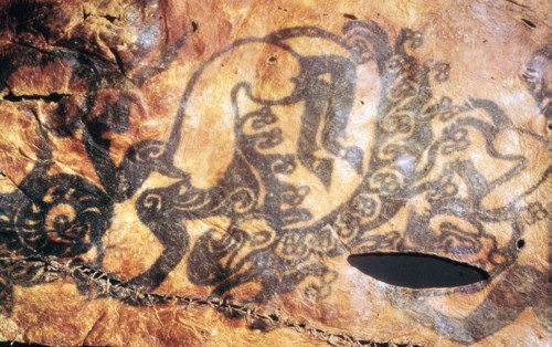 Scythian tattoo of fabulous beasts, 5th century BC. Artist: Unknown