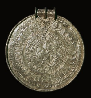 Gold bracteate from a fifth century Norwegian hoard, 6th century. Artist: Unknown