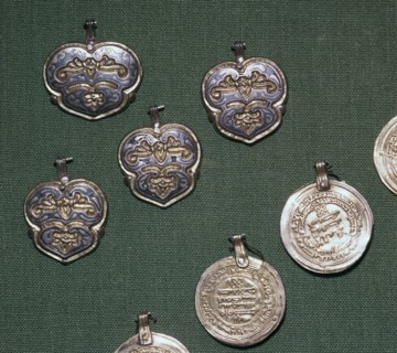 Hoard of arabic metalwork from a Viking grave. Artist: Unknown