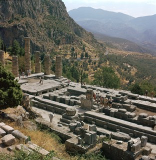 Temple of Apollo at Delphi, 6th century BC. Artist: Unknown