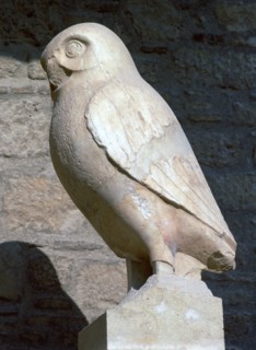 Statuette of an owl from the Acropolis. Artist: Unknown