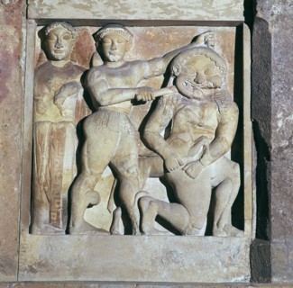Metope of Perseus killing Medusa, 6th century BC. Artist: Unknown
