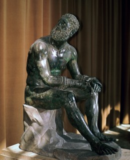 Greek statue, the boxer of Apollonius, 1st century BC. Artist: Unknown