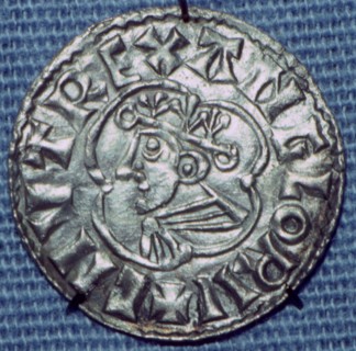 Anglo-Saxon Silver Penny of Cnut. Artist: Unknown