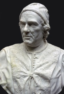 Bust of Pope Clement XIV. Artist: Christopher Hewetson