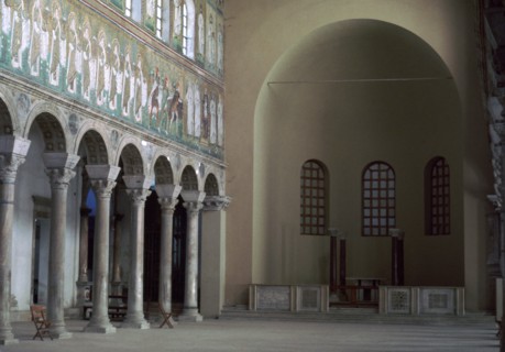 Interior of Sant' Apollinare Nuovo. Artist: Unknown