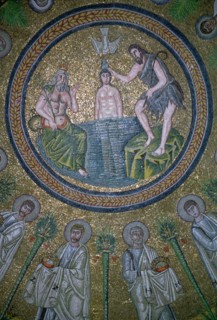 Mosaics of the Dome in the Bapistry of the Arians, 5th century. Artist: Unknown