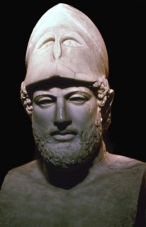 Marble bust of the Athenian statesman Pericles, 5th century BC. Artist: Unknown