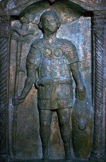 Roman tombstone of Gaius Musius. Artist: Unknown
