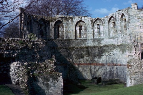 Interior of a Roman and medieval multangular tower in York, 3rd century. Artist: Unknown