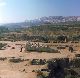 Greek temple of Olympian Zeus on Sicily, 5th century. Artist: Unknown