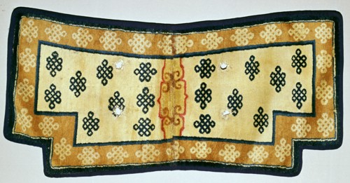 Mongolian saddle-rug with an 'endless knot' design, 15th century. Artist: Unknown