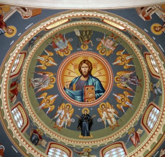 Painting of Christ Pantocrator, 1970s. Artist: Unknown