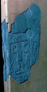 Viking Thorwald's cross-slab from Andreas Church on the Isle of Man, 10th century. Artist: Unknown